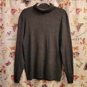 Ralph Lauren Gray Turtleneck Relaxed Fit Sweater